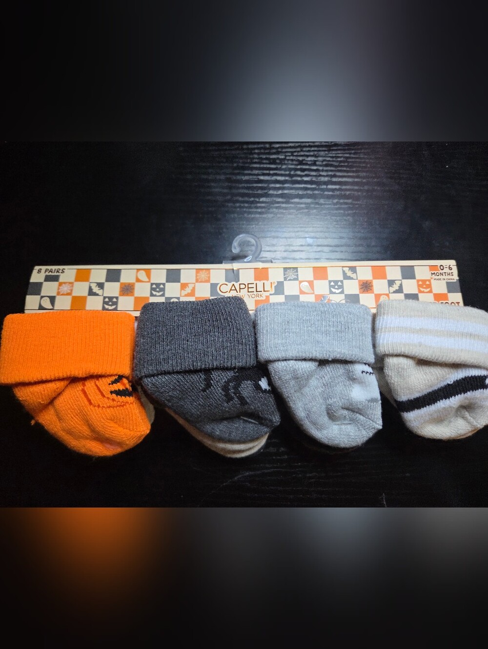 Capelli of New York Baby's 8-Pack Halloween Socks - 0-6 Months